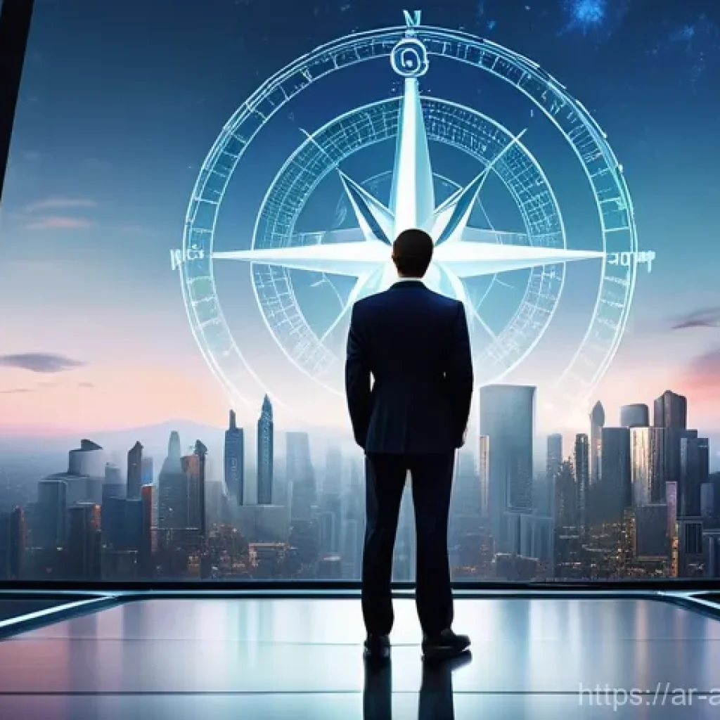 행정관리사와 경영학 지식 활용 - **Prompt:** A diverse, confident business leader (ambiguous gender, wearing a sharp, modern business...